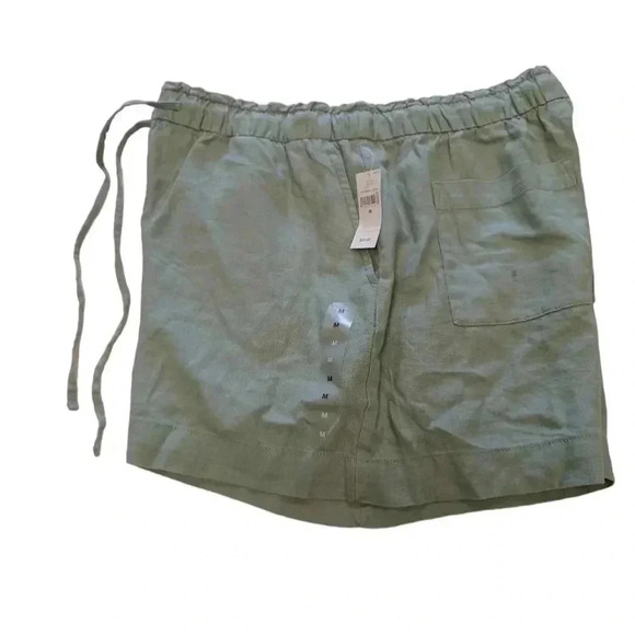 Gap Linen Blend  Sage Green Shorts Size Medium - Picture 6 of 8